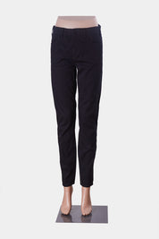 Scanlan Theodore Black Mid Rise Stretch Black Pants