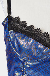Assorted Brands Blue and Gold Bustier