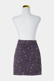 GORMAN Purple and Print Denim Skirt