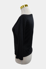 Young Country Australia Black 3/4 Sleeve Top