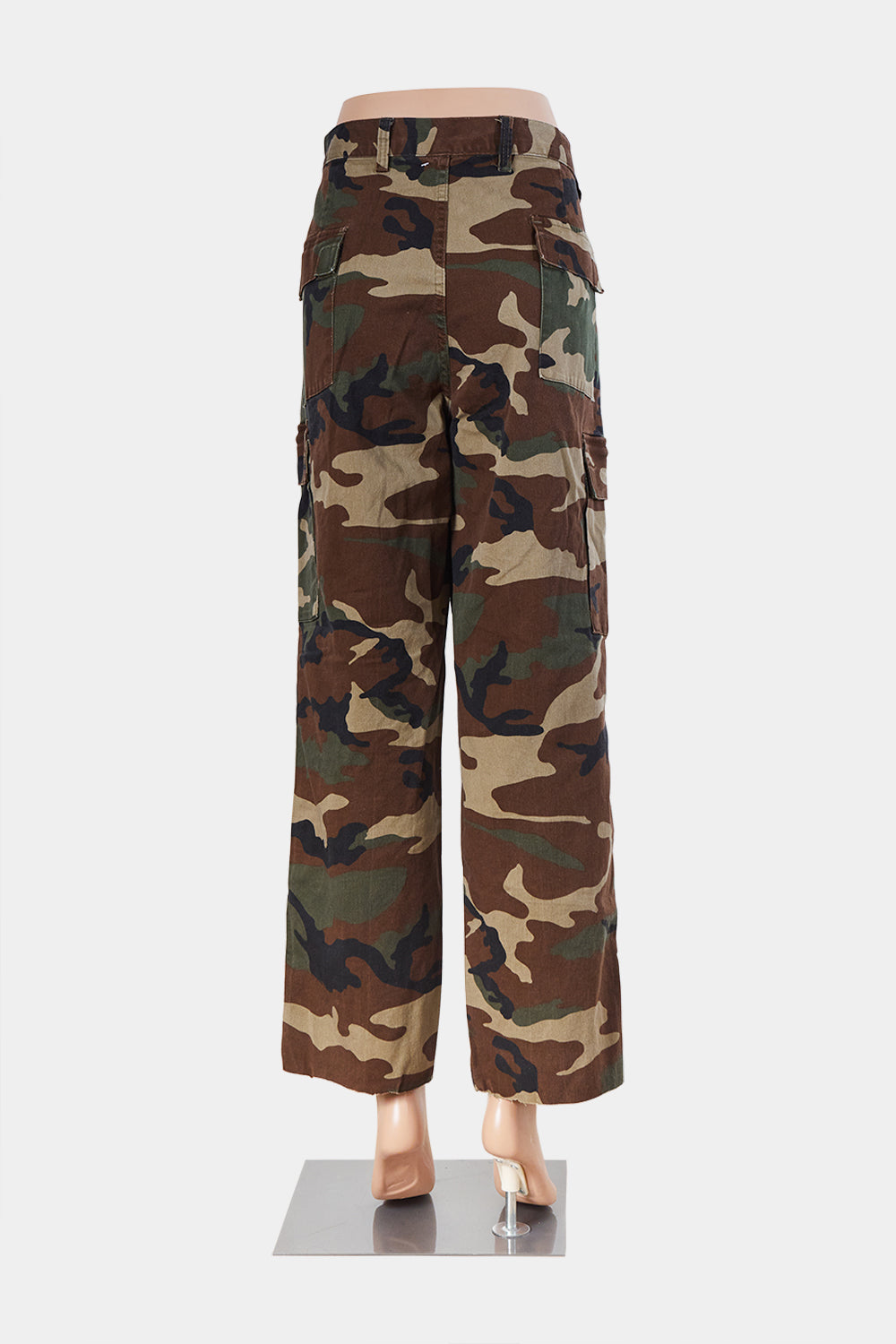 Assorted Brands Khaki Camo High Rise Cargo Pants