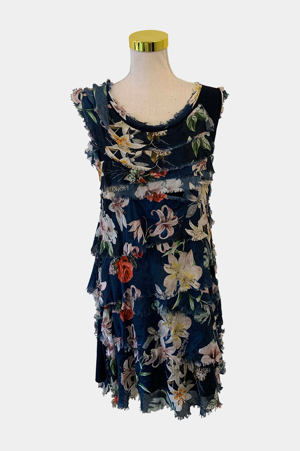 Unknown Brand Made It Italy Navy Dress