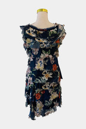 Unknown Brand Made It Italy Navy Dress