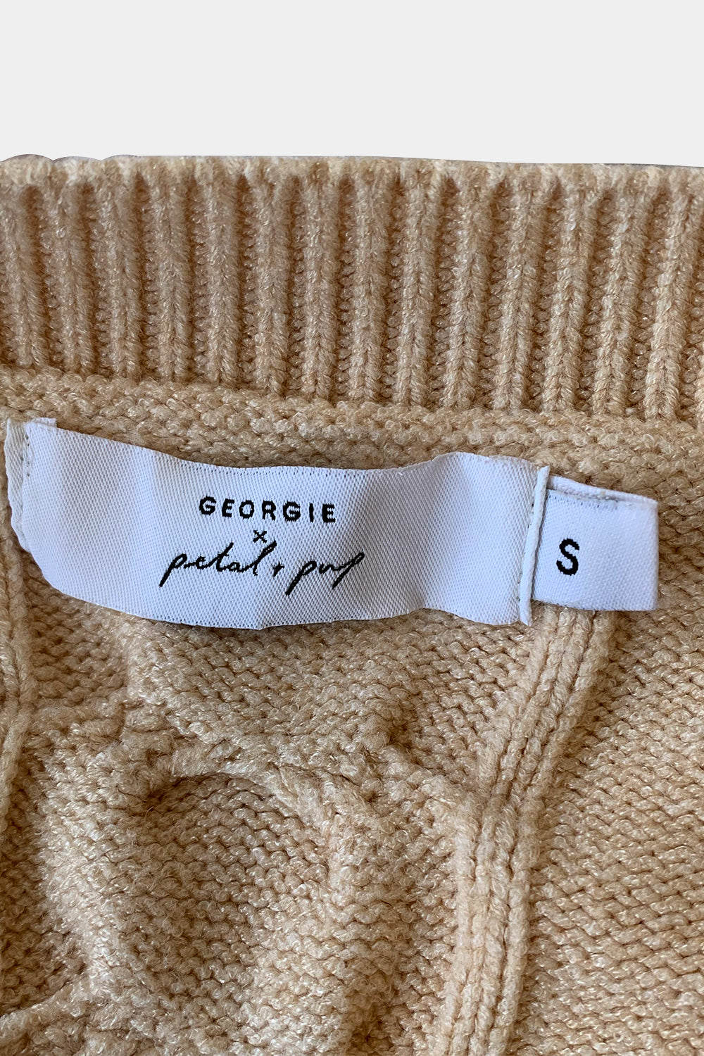 Georgie X Petal + Pup Beige Sweater