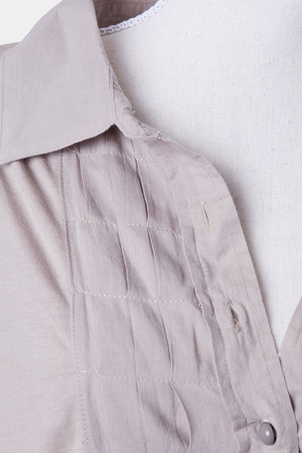 REGATTA Beige Pleat Panel Detail Top