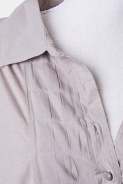 REGATTA Beige Pleat Panel Detail Top