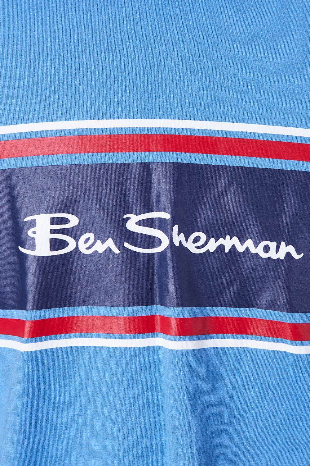 Ben Sherman Blue Logo Print T Shirt