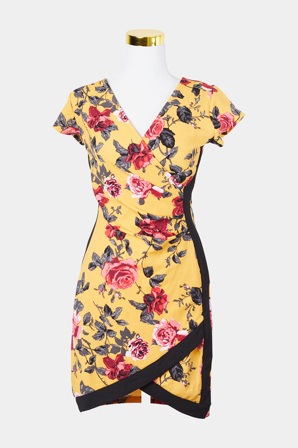 Almost Famous Yellow  Floral Mini Dress