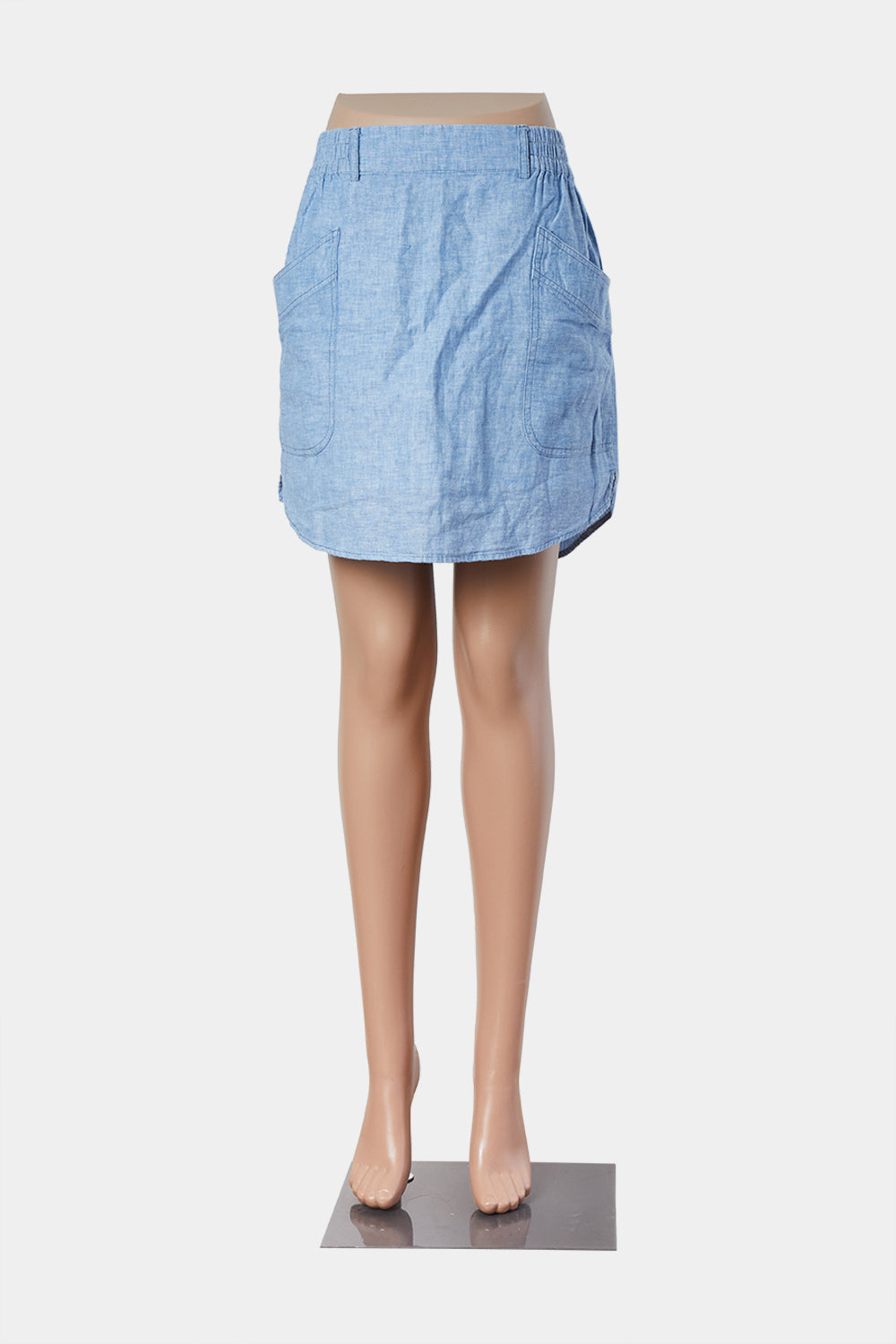 Elwood Apparel Co Blue Chambray Skirt