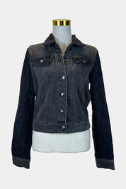 Neon Hart Black Denim Jacket