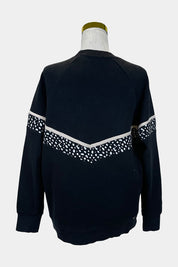 White Fox Black Sweatshirt