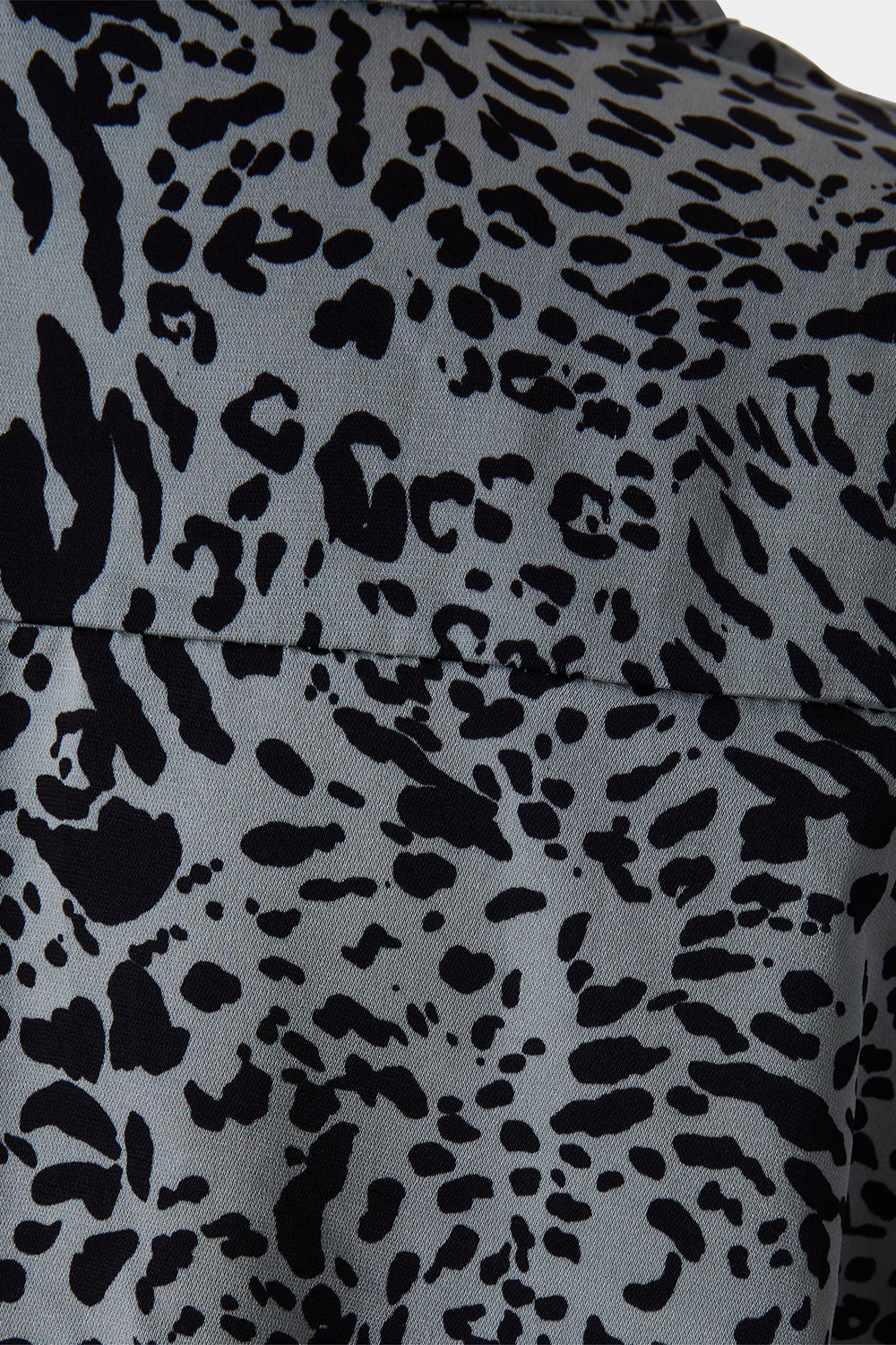 Caroline Morgan Green Cheetah Print Long Sleeve Blouse