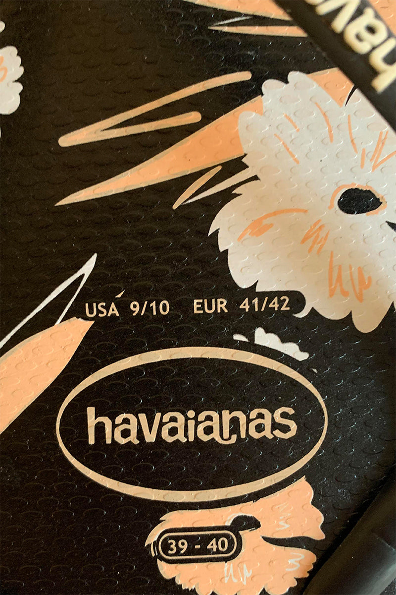 HAVAIANAS Black Flip Flops