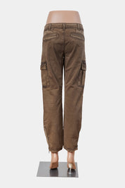 Osso Goccia Khaki Low Rise Cargo Pants
