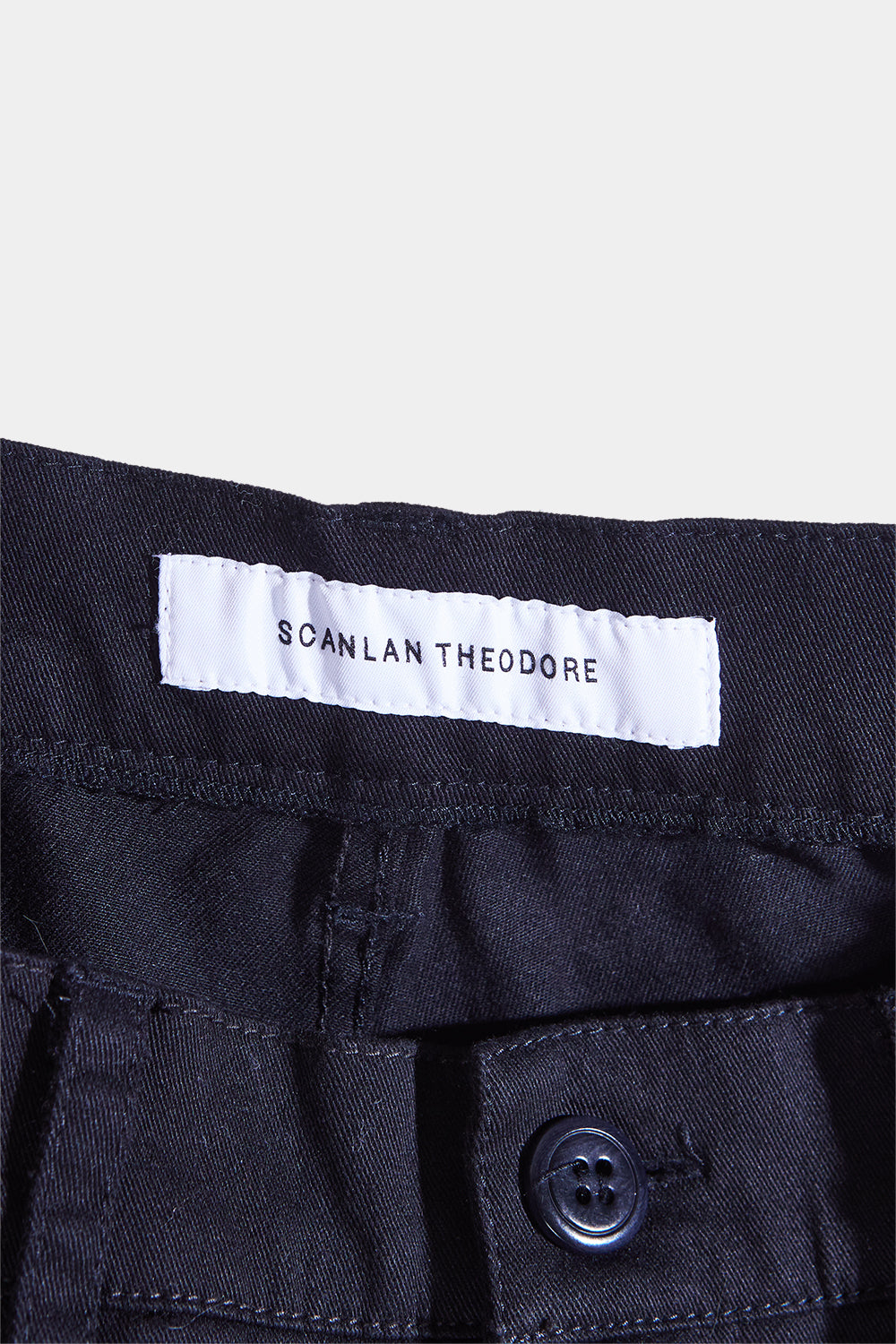Scanlan Theodore Black Mid Rise Stretch Black Pants