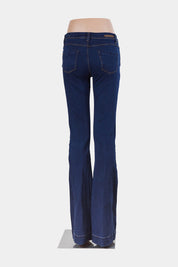 Denim Life Blue Low Rise Bootcut Jeans