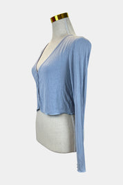 Princess Polly Blue Long Sleeve Top