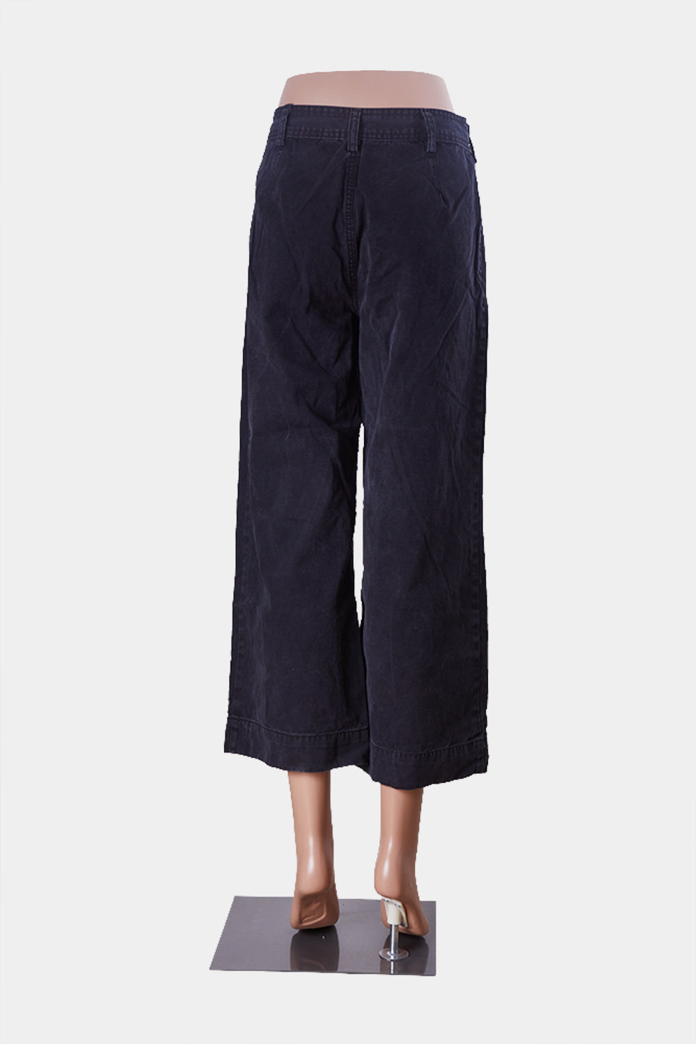 GLASSONS Black High Waisted Cotton Trousers