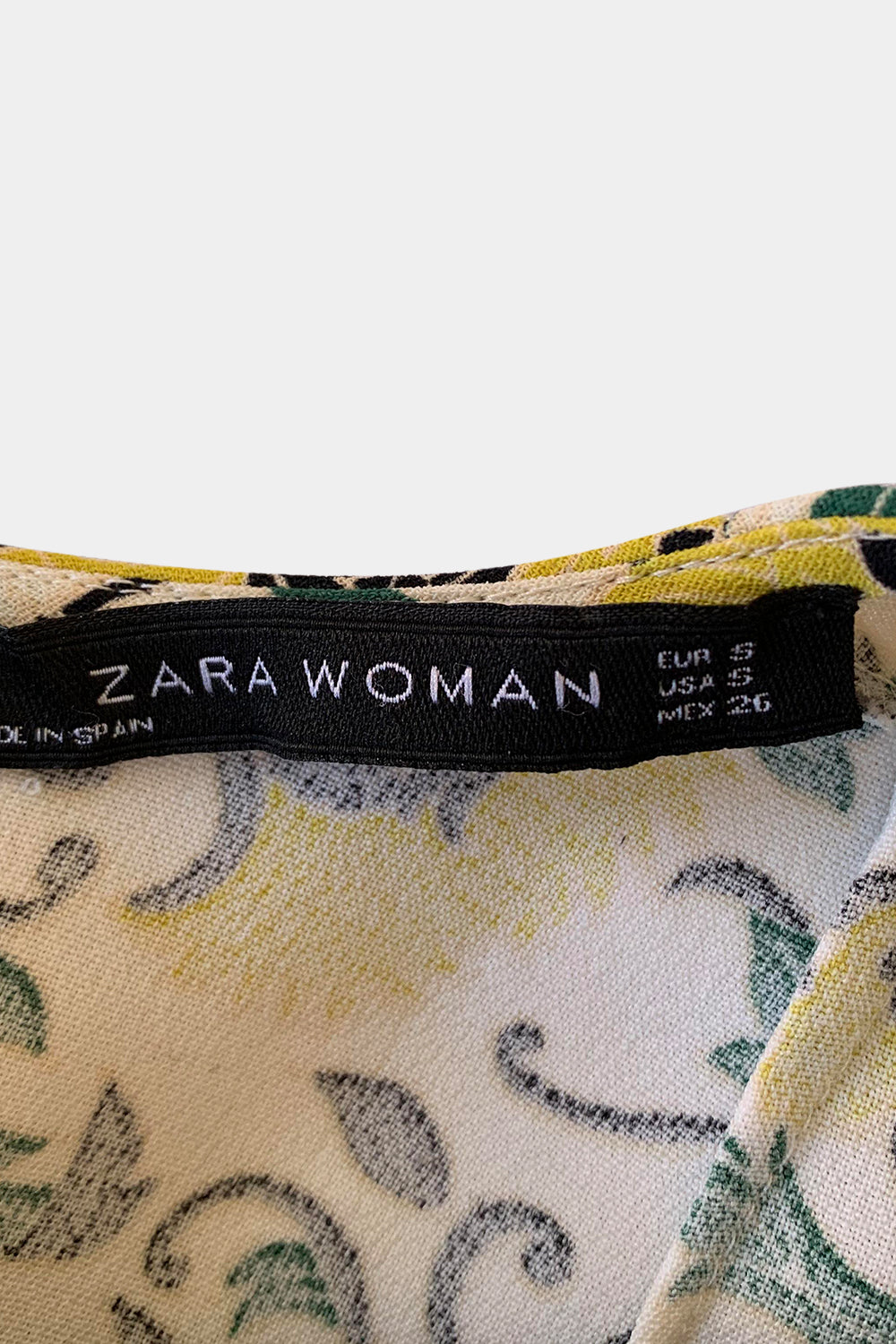 ZARA White Multi Top