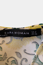 ZARA White Multi Top