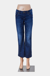 John Baner Blue Cropped Bootcut Jeans
