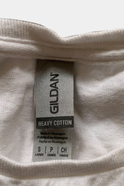 GILDAN White Slogan T-Shirt