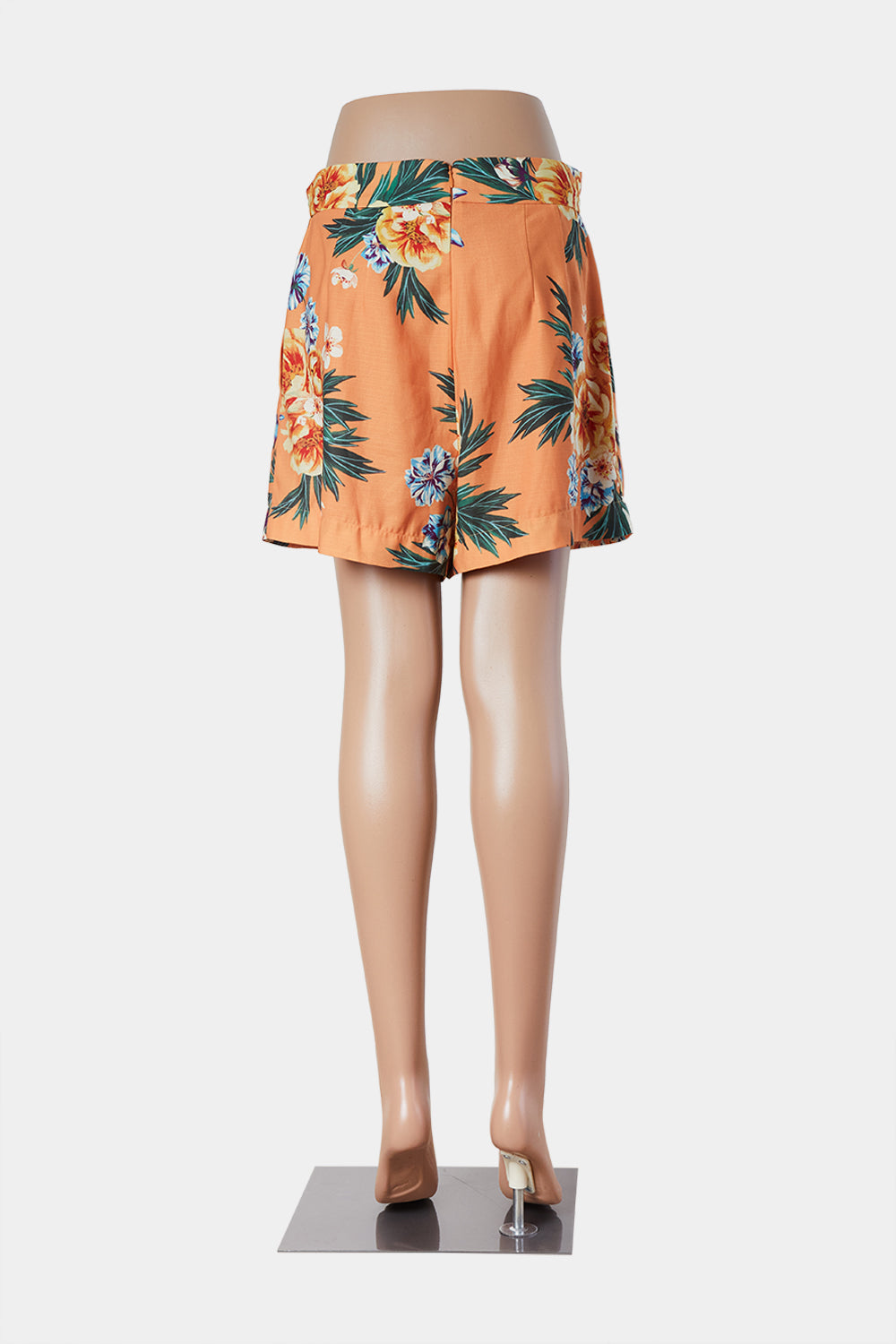SHEIKE Orange Floral Tie Waist