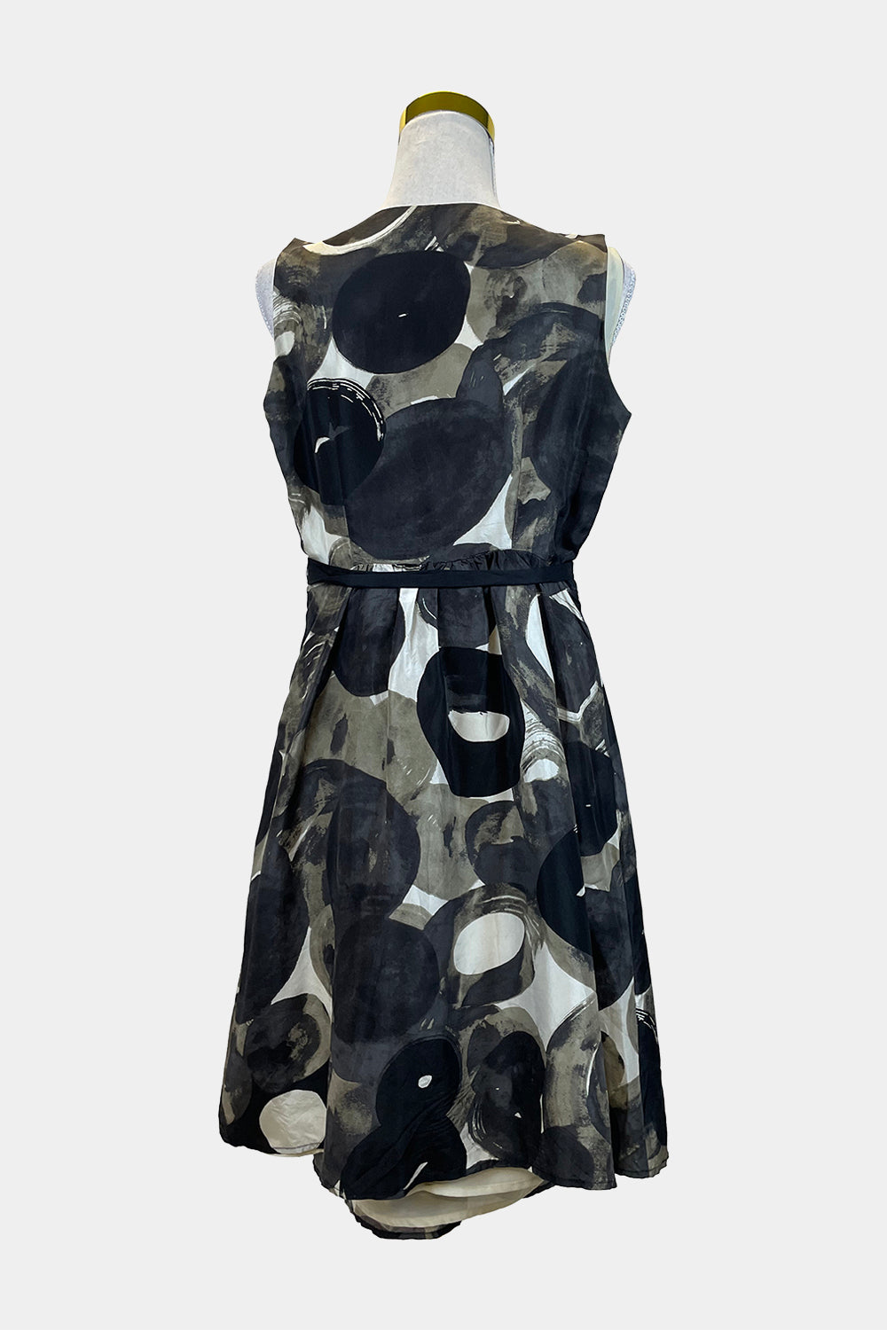 OJAY Black Pattern Midi Dress