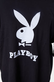 PLAYBOY Black Logo Print T Shirt