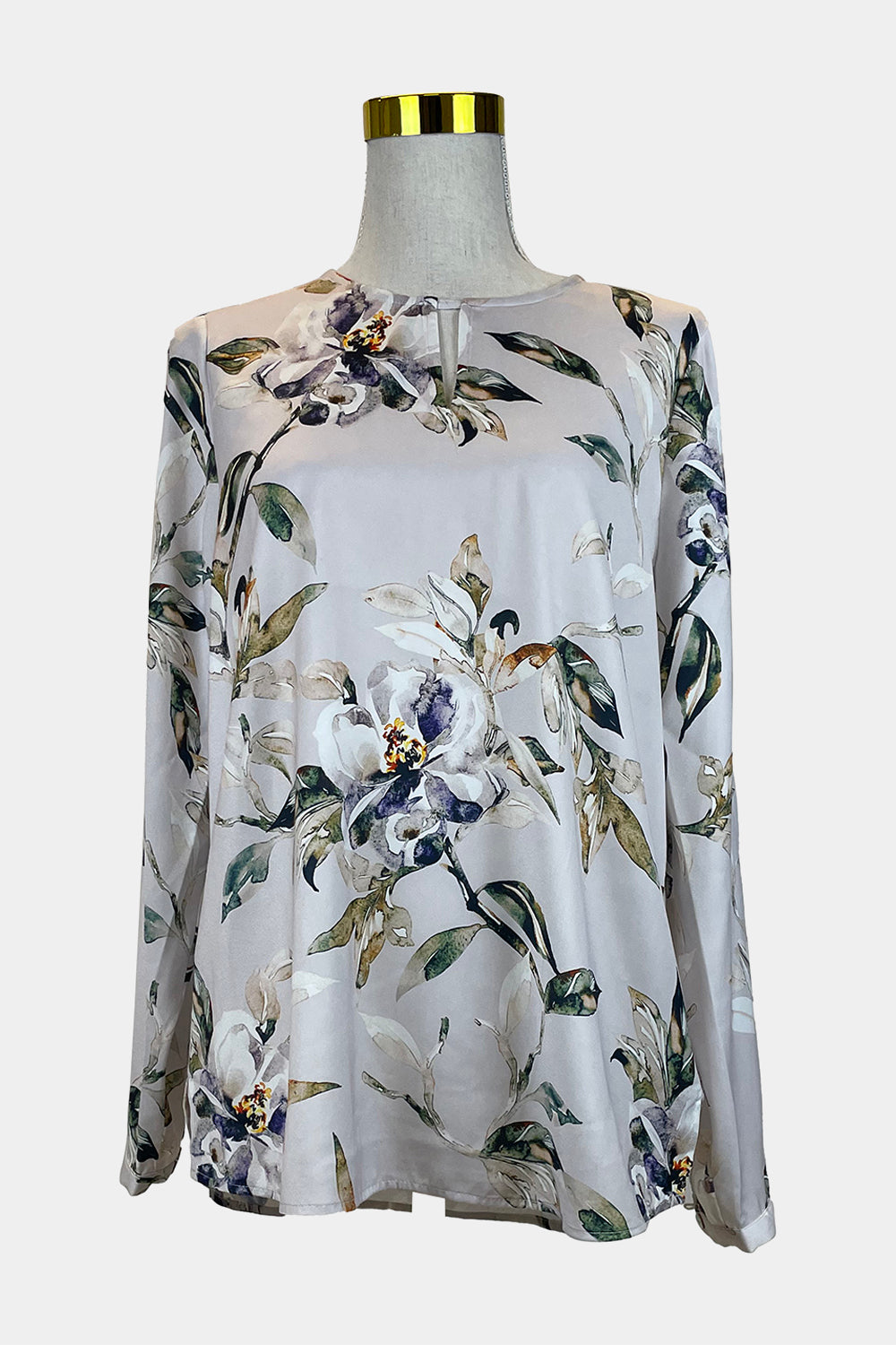 JUMP Grey Floral Blouse