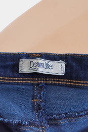 Denim Life Blue Low Rise Bootcut Jeans