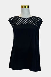 WITCHERY Black Sleeveless Blouse