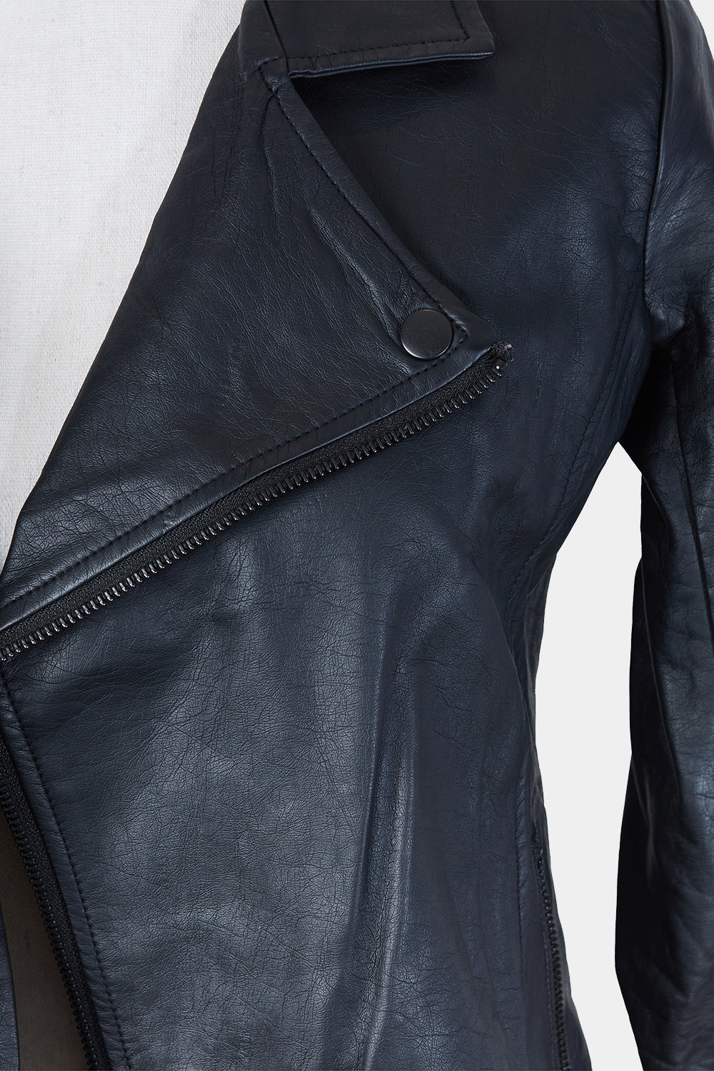 Assorted Brands Black Faux Leather Biker Jacket