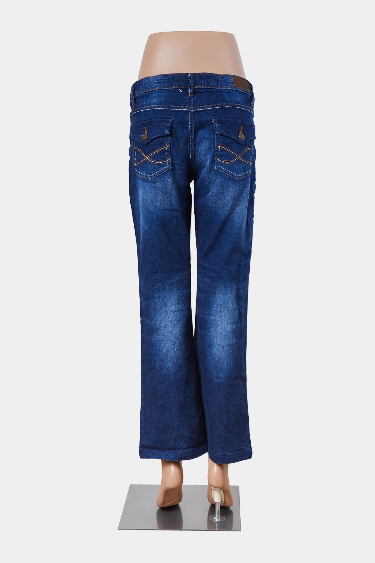 John Baner Blue Cropped Bootcut Jeans