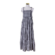 Ess The Label Black and White Check Tiered Summer Dress
