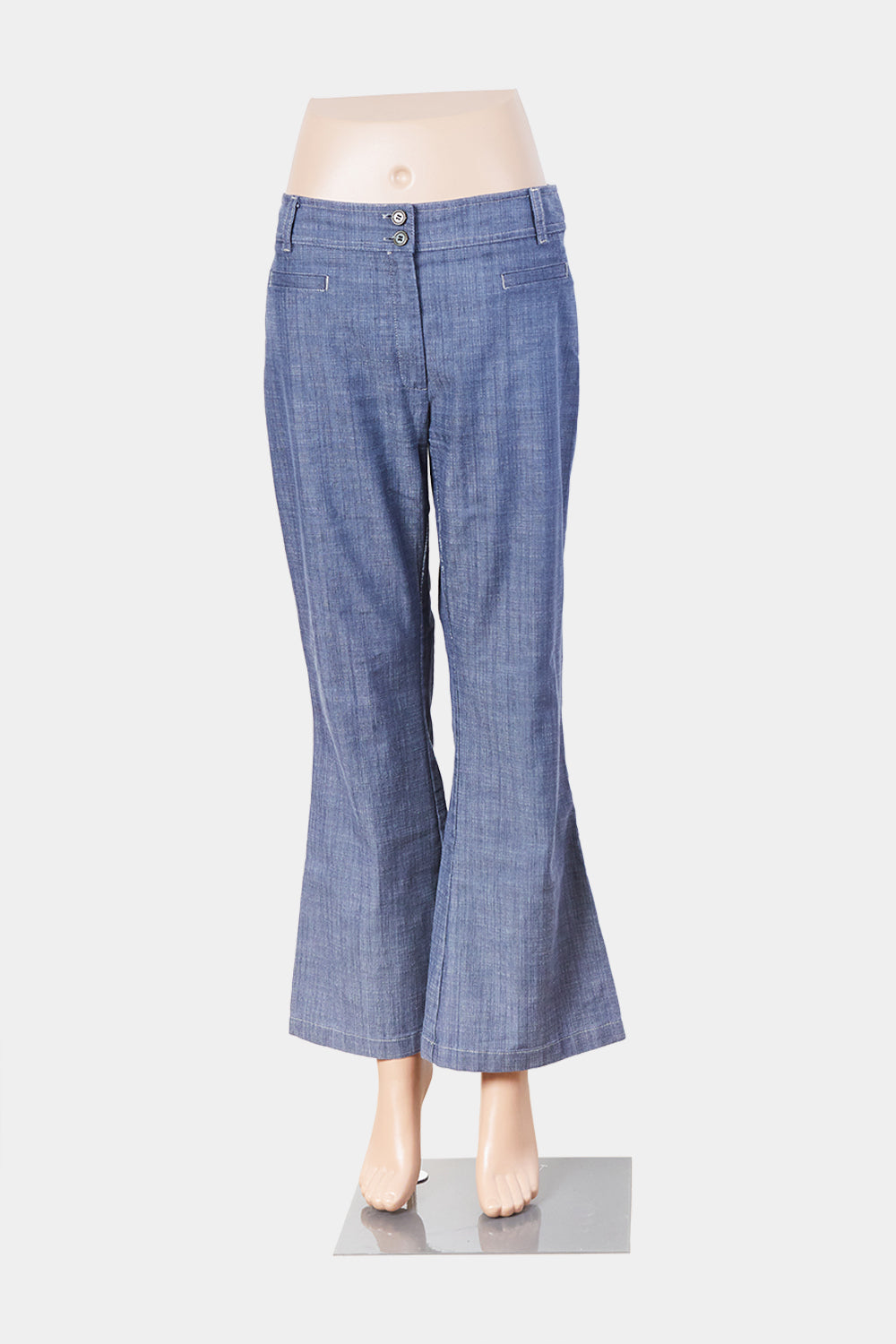 Exe Jeans Steel Blue Low Rise Trousers