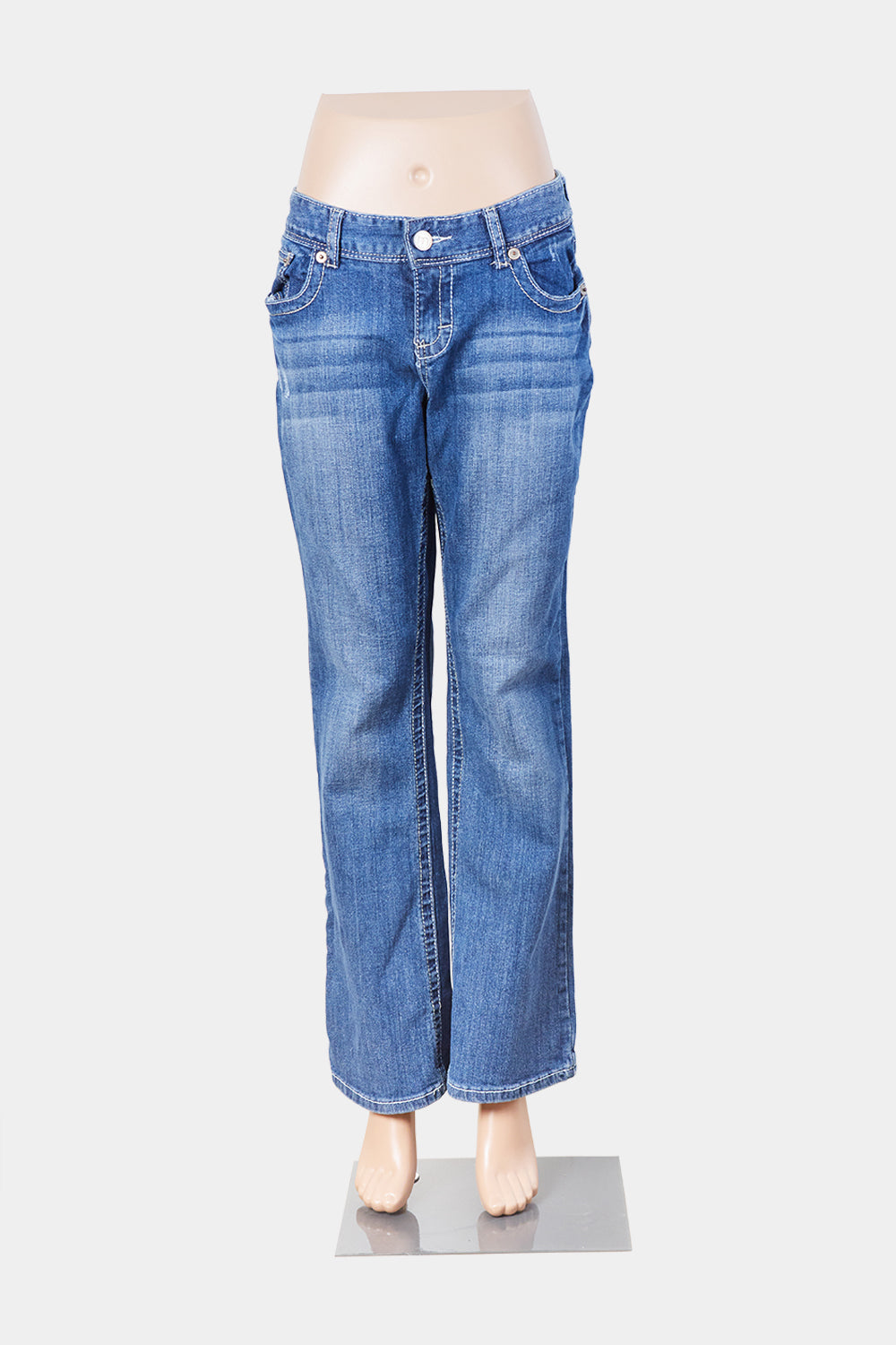 MAURICES Blue Low Rise Distressed Jeans
