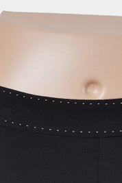 OTIUM Black Low Rise Black Pants