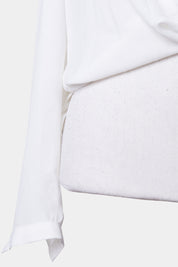 PILGRIM Whitet Sheer Hi Lo Blouse