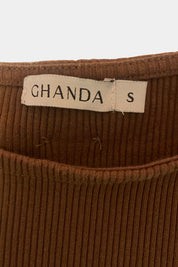 GHANDA Brown Top