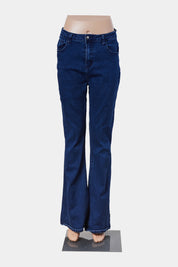 SHEIN Blue Stretch Bootcut Jeans