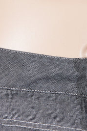 MOONWOMEN Grey Low Rise Utility Pants