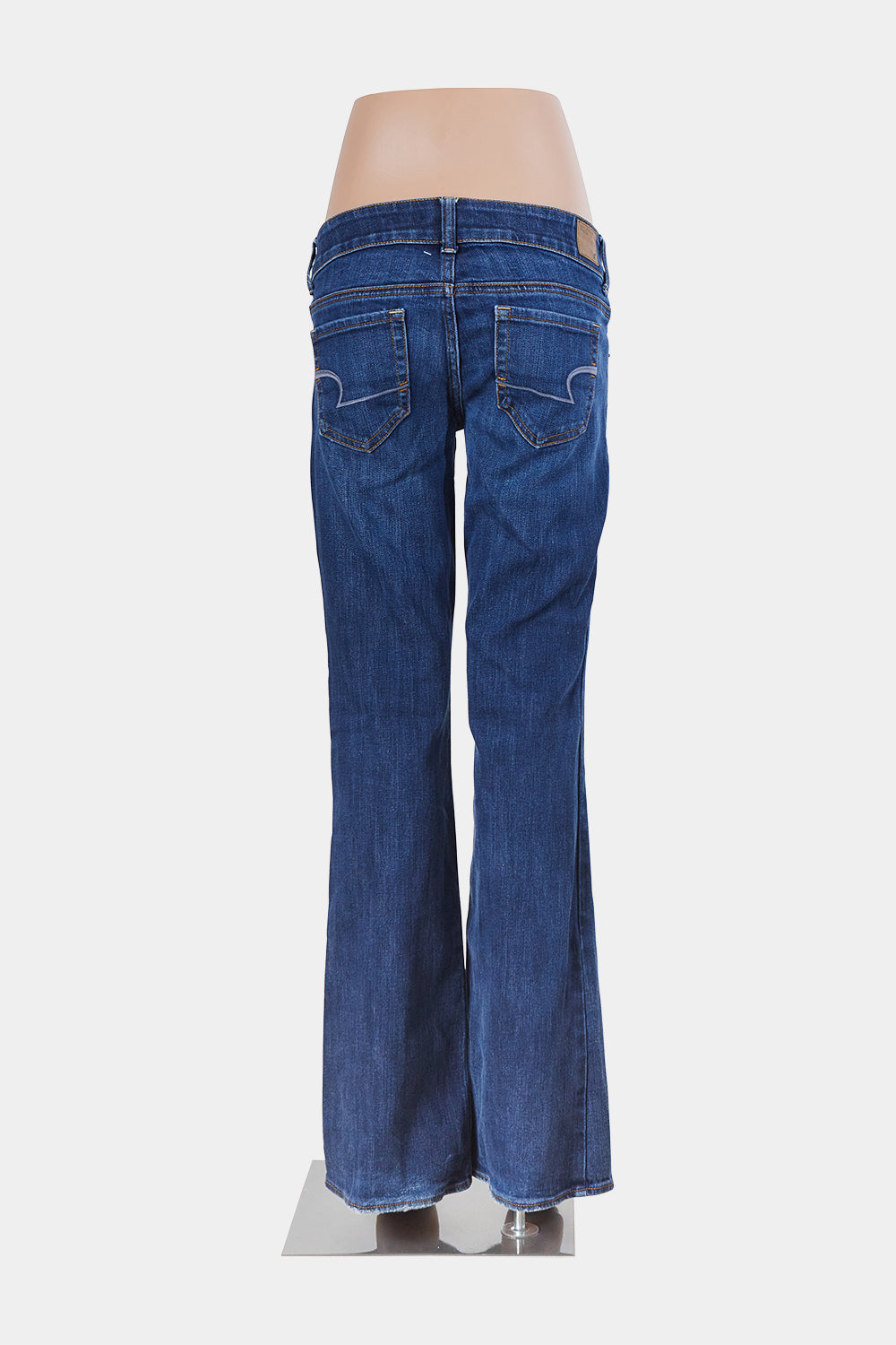 American Eagle Blue Double Button Low Rise Jeans