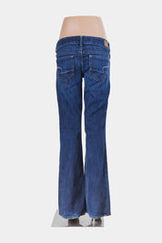 American Eagle Blue Double Button Low Rise Jeans
