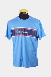 Ben Sherman Blue Logo Print T Shirt
