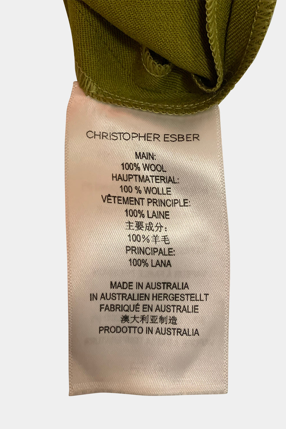 Christopher Esber Green Dress