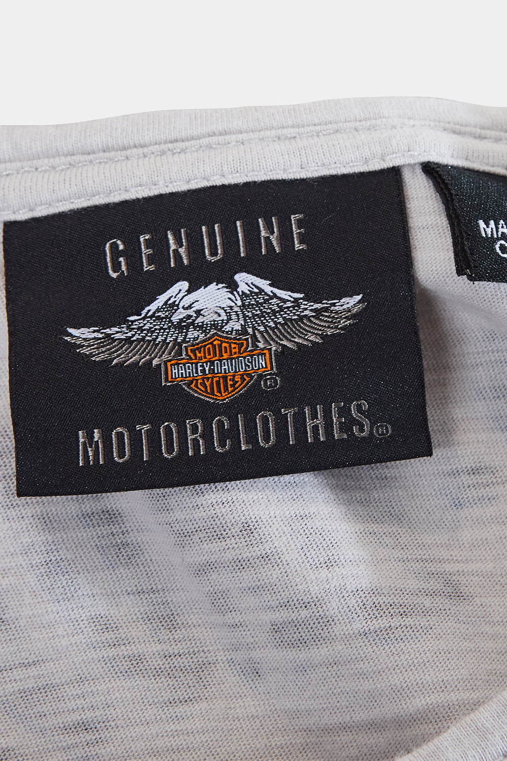 Genunine Motorclothes Grey Print Pocket T Shirt