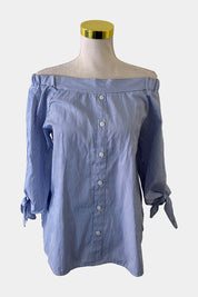 Hello Parry Blue White Shirt