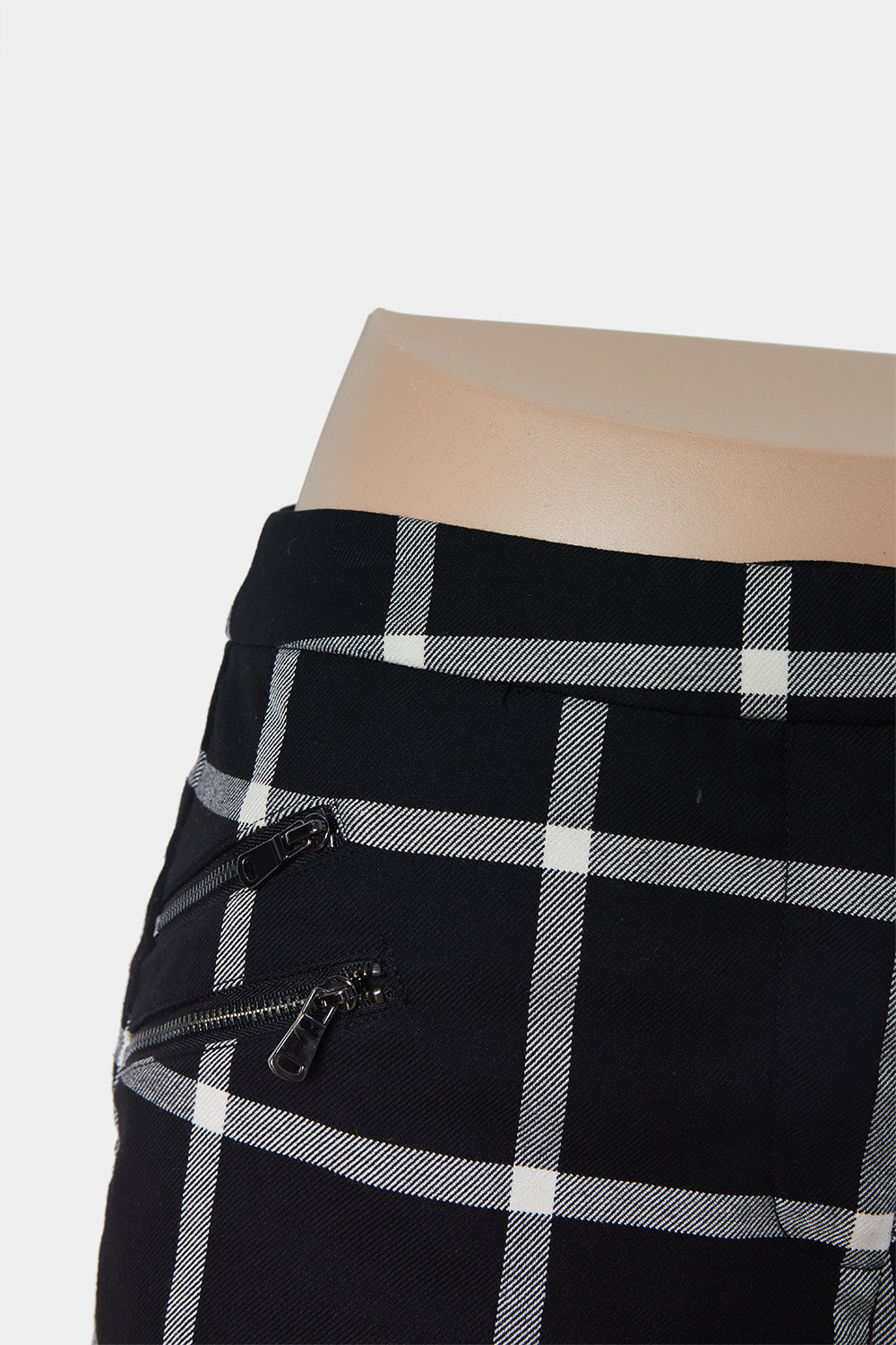 Forever New Black and White Zip Detail Shorts