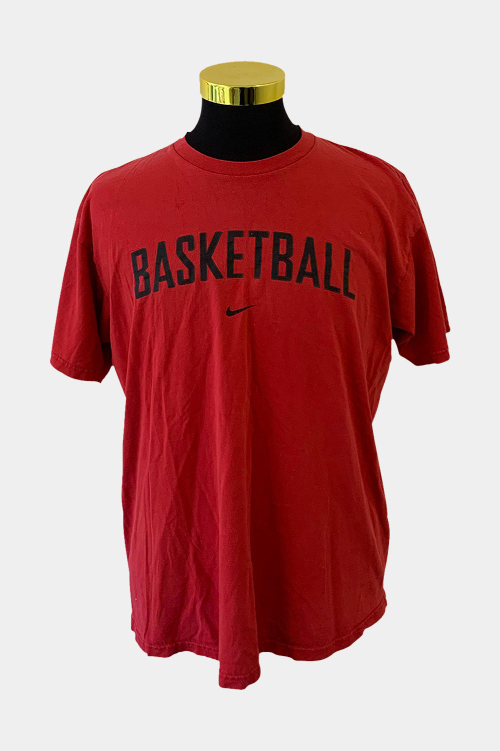 NIKE Red Vintage Basketball Swoosh' Tshirt